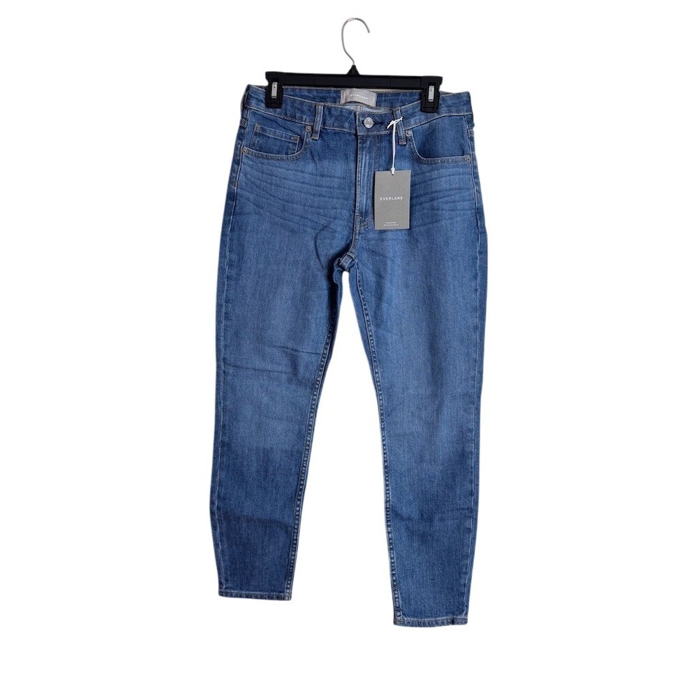 NWT Everlane Jeans Womens Size 29 Blue Mid-Rise Skinny Ankle Stretch Denim